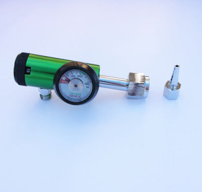 NEW CGA540 OXYGEN REGULATOR 0-15LPM WITH BARB FITTING FREE CANNULA & WASHERS